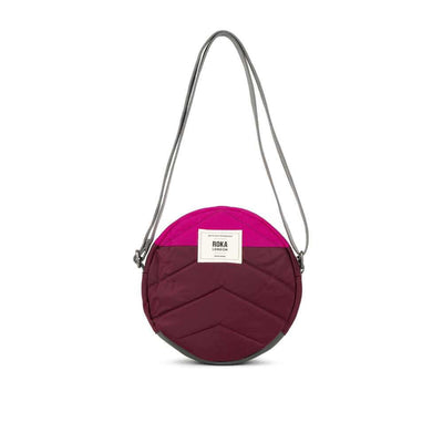 ROKA London Creative Waste Paddington B Recycled Nylon Bag - Candy / Plum Rich text editor | Yarn Worx