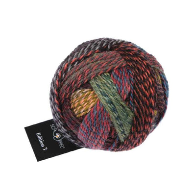 Schoppel Wolle - Edition 3 Sport Weight Yarn shown in colourway 2630 Rainbow Spots