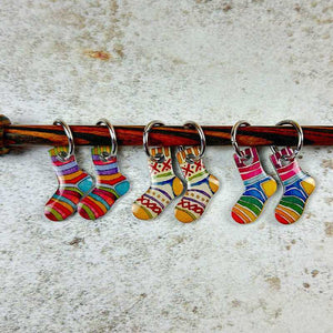 Emma Ball - 6 x Sock Knitting Stitch Markers | Yarn Worx