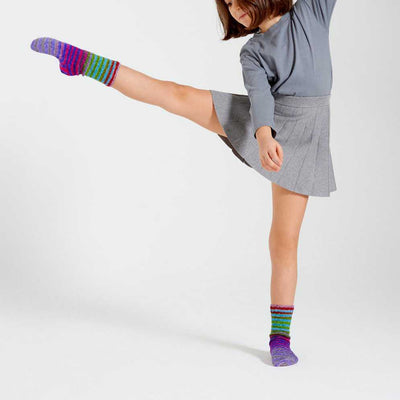 Urth Yarns - Uneek Sock Kit Mini - Childrens Socks - 2 x 30g shown in colourway 54 | Yarn Worx