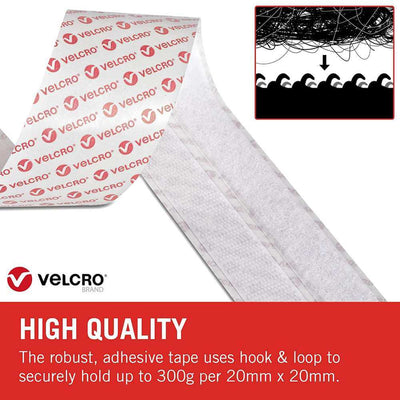 Self Adhesive Velcro Hook Tape & Self Adhesive Loop Tape for Stationary,  Pictures, Tools, Household Purposes