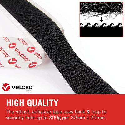 VELCRO® Brand, 20mm Stick on Fabric Tape