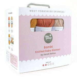 West Yorkshire Spinners - Bo Peep DK - Bambi Knitted Blanket Kit | Yarn Worx