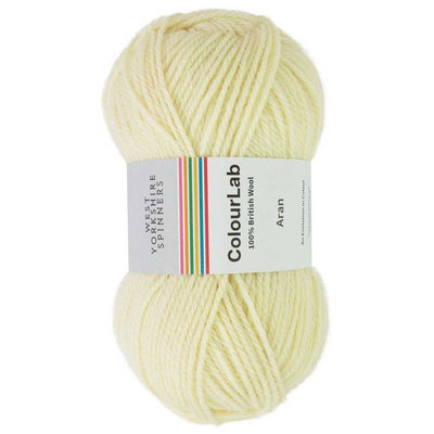 West Yorkshire Spinners - ColourLab Aran Yarn - 100g shown in colourway Clotted Cream 1209 | Yarn Worx