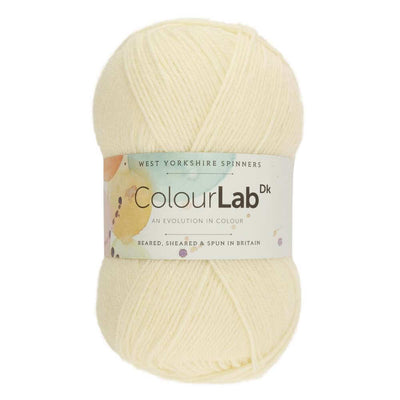 West Yorkshire Spinners - ColourLab DK Yarn - 100g shown in colourway Arctic White 011 | Yarn Worx