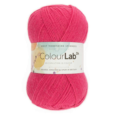 West Yorkshire Spinners - ColourLab DK Yarn - 100g shown in colourway Cerise Pink 539 | Yarn Worx