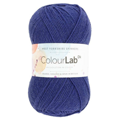 West Yorkshire Spinners - ColourLab DK Yarn - 100g shown in colourway Harbour Blue 746 | Yarn Worx