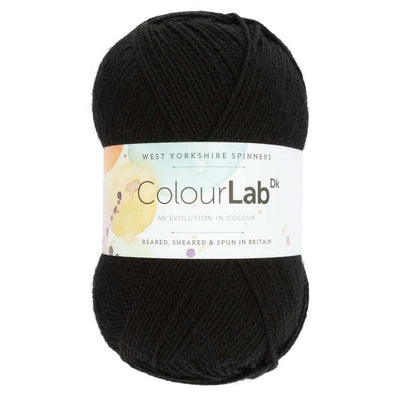 West Yorkshire Spinners - ColourLab DK Yarn - 100g shown in colourway Phantom Black 099 | Yarn Worx