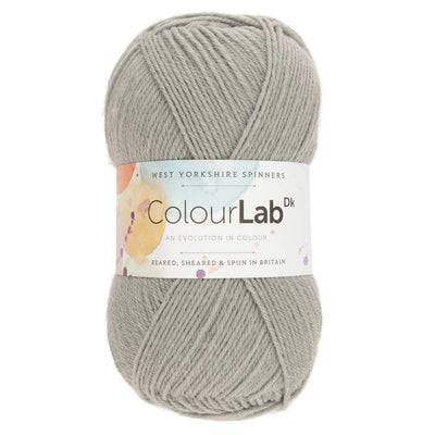 West Yorkshire Spinners - ColourLab DK Yarn - 100g shown in colourway Silver Grey 137 | Yarn Worx