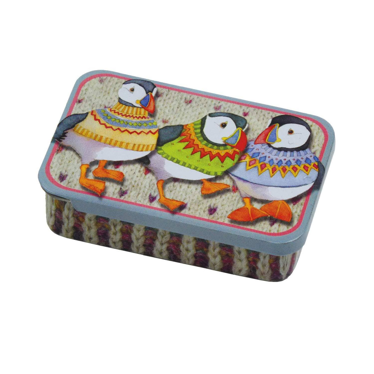 Emma Ball - Woolly Puffins Mini Notions Tin - Yarn Worx