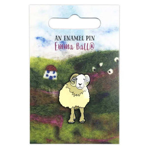 Emma Ball - Herdwick Sheep Enamel Pin | Yarn Worx