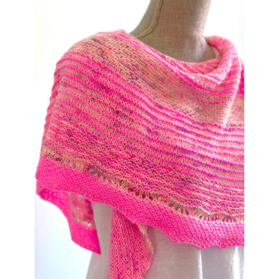 Hug Shot Shawl Kit - Casapinka Pattern - Emma's Yarn Super Silky WITH FREE PATTERN | Yarn Worx